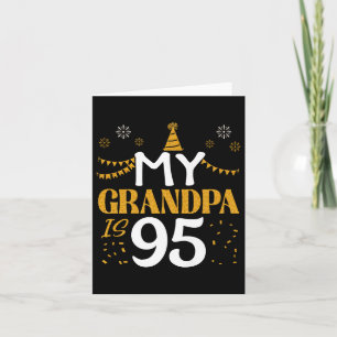 Carte Mon Grand-Père Est 95 95E Anniversaire 1930 95 Ans