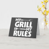 Carte Mon Grill Mes règles (Fleur jaune)