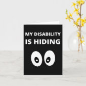 Carte Mon handicap cache la sensibilisation aux incapaci (Fleur jaune)