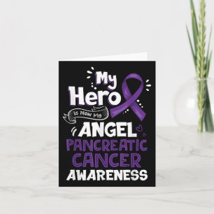 Carte Mon Héros Est Maintenant Mon Ange Cancer Pancréati