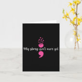 Carte Mon histoire n'est pas encore terminée Semicolon F (Fleur jaune)