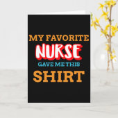 Carte Mon Infirmière Préférée M'A Donné Cette Patie Médi (Fleur jaune)