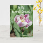 CARTE **MON JARDIN PRÉFÉRÉ** À VOTRE ANNIVERSAIRE (Fleur jaune)