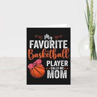 Carte Mon Joueur Bysketbyll Favori M'Appelle Maman Mère'