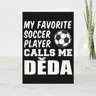 Carte Mon Joueur de Football Favori M'appelle Deda Grand