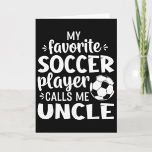Carte Mon Joueur de Football Favori M'appelle Oncle _1