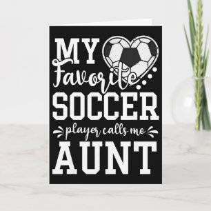 Carte Mon Joueur De Football Favori M'appelle Tante Socc