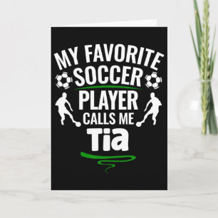 Carte Mon Joueur De Football Favori M'appelle Tia