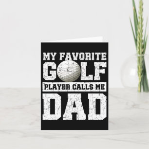 Carte Mon Joueur de Golf Préféré M'appelle Papa Fête des