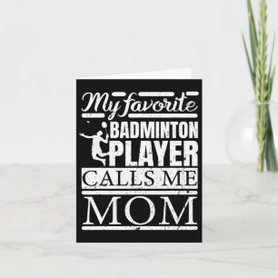 Carte Mon Joueur Dminton Préféré M'Appelle Maman