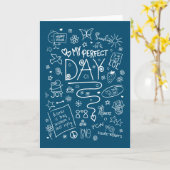 Carte Mon jour parfait - Pensée positive 2a (Fleur jaune)