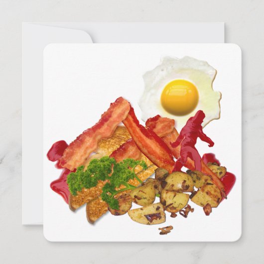 Carte Mon Ketchup Gone Squatchine pour Bacon (Devant)