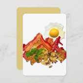 Carte Mon Ketchup Gone Squatchine pour Bacon (Devant / Derrière)