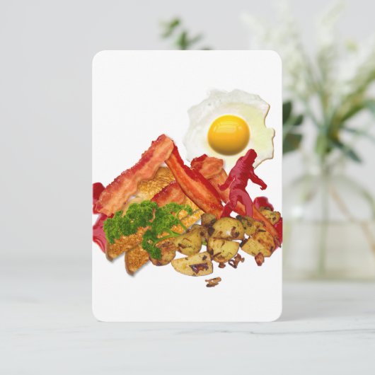 Carte Mon Ketchup Gone Squatchine pour Bacon (Debout devant)