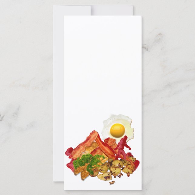 Carte Mon Ketchup s'est écrasé pour Bacon (Devant)