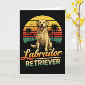 Carte Mon Labrador Retriever (Fleur jaune)