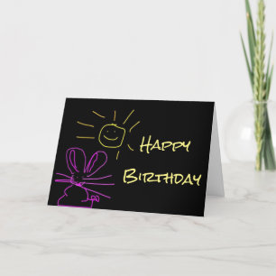CARTE ***MON LAPIN D'AMOUR*** JOYEUX ANNIVERSAIRE À "VOU