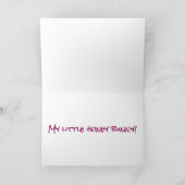 CARTE ***MON LAPIN*** JOYEUX ANNIVERSAIRE À "VOUS" (Intérieur)