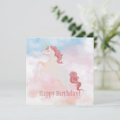Carte Mon licorne cabré (Debout devant)