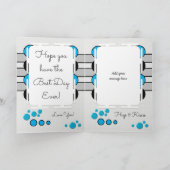 Carte Mon magnifique petit ami bleu t'aime anniversaire (Intérieur)