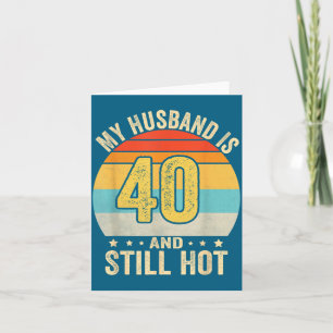 Carte Mon mari a 40 ans pour son anniversaire Mari 40