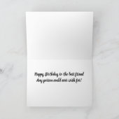 CARTE MON MEILLEUR AMI EST *FABULEUX** ANNIVERSAIRE (Intérieur)