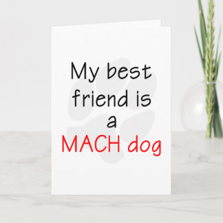 Carte Mon meilleur ami est un chien de MACH