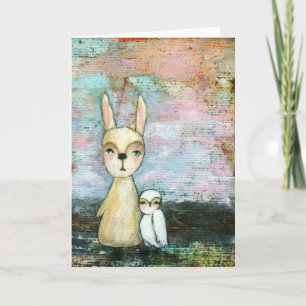 Carte Mon Meilleur Ami, Lapin Bébé, Chouette Bébé Art Ab