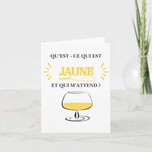 Carte Mon moment jaune (Devant)
