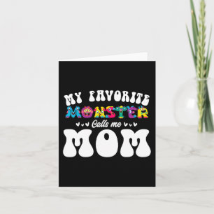 Carte Mon monstre préféré m'appelle maman Fun Mother Hal