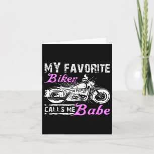 Carte Mon motard préféré m'appelle Bybe drôle Saint-Vale