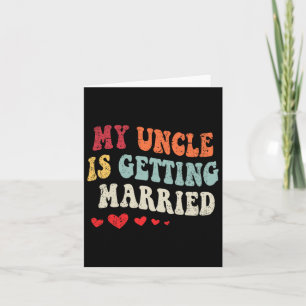 Carte Mon oncle se marie Mariage E