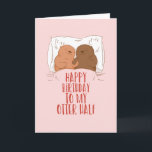Carte Mon Otter Demi Mignonne Couple Pun Drôle Anniversa<br><div class="desc">Carte d'anniversaire drôle et mignonne pour ceux qui aiment les puns et l'humour. Une façon idéale de souhaiter un joyeux anniversaire à vos amis et à votre famille. Visitez notre magasin pour plus de collection de cartes d'anniversaire. Vous y trouverez des cartes d'anniversaire cool, humoristiques et parfois sarcastiques pour votre...</div>