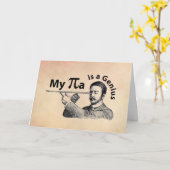 Carte Mon Pa est un génie (Fleur jaune)