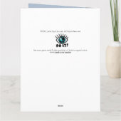 Carte Mon Pas de Faux - juste disant je suis désolé - (Dos)