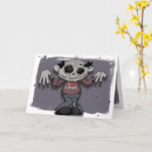 Carte Mon père aime les zombies (Fleur jaune)
