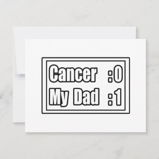 Carte Mon père bat le cancer (tableau de bord)