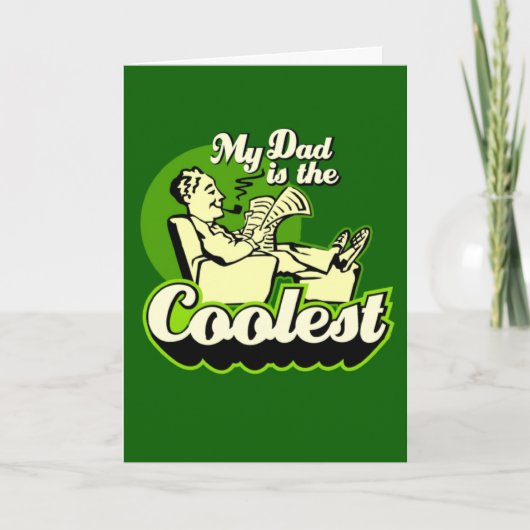 Carte Mon Père Est Le Plus Coolé (Devant)