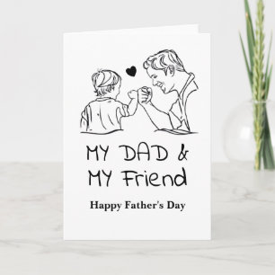 Carte Mon père et mon ami Je suis heureux de la Fête des