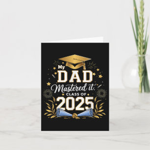 Carte Mon Père L'A Maîtrisé Cl De 2025 Masters Graduatio