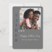 Carte Mon père, ma Fête des pères de super-héros (Devant)