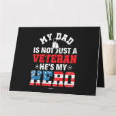 Carte Mon Père N'Est Pas Juste Un Vétéran, Il A Un Vétér (Dos)