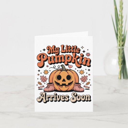 Carte Mon Petit Citrouille Arrive Bientôt Halloween Ence (Devant)