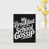 Carte Mon Petit Déjeuner Est School Gossip (Fleur jaune)