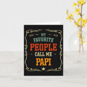 Carte Mon peuple favori m'appelle Papi Père &# s Jour (Fleur jaune)