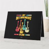 Carte Mon plan de retraite Guitare électrique Chaîne mus (Dos)