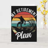 Carte Mon plan de retraite Plan de retraite Surfing (Fleur jaune)