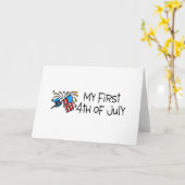 Carte Mon premier 4 juillet (Fleur jaune)
