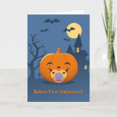 Carte Mon premier Citrouille de pacificateur Halloween (Devant)