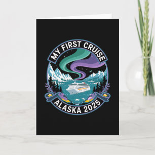 Carte Mon premier croisière Alaska 2025 T-shirt Lumières